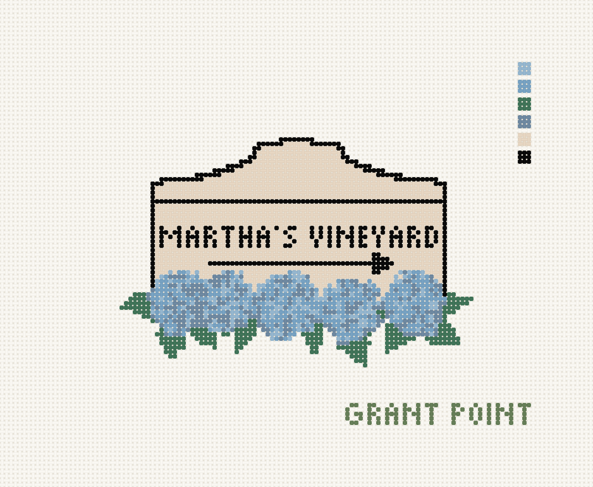 Martha's Vineyard Hydrangea Sign