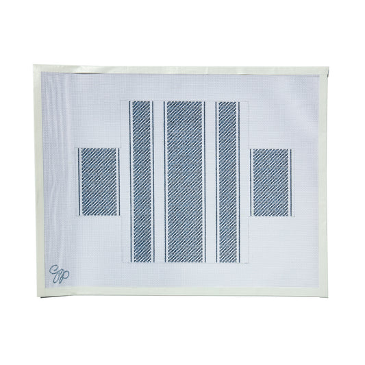 French Stripes Brick Navy