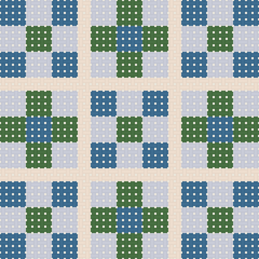 Free Needlepoint Coaster Chart — The Quilted Square Set
