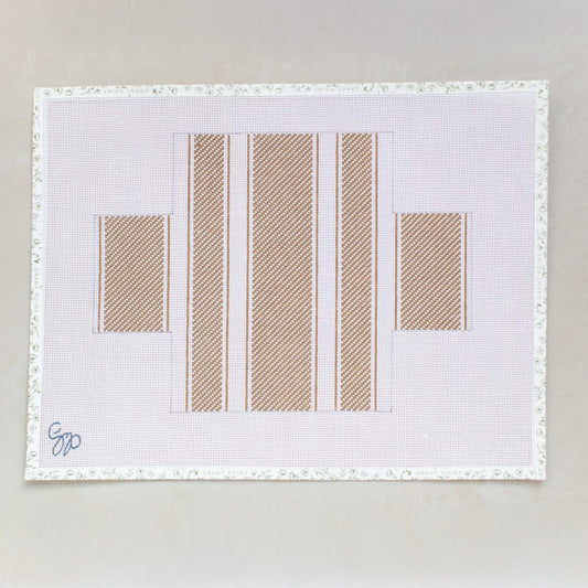 French Stripes Brick Taupe