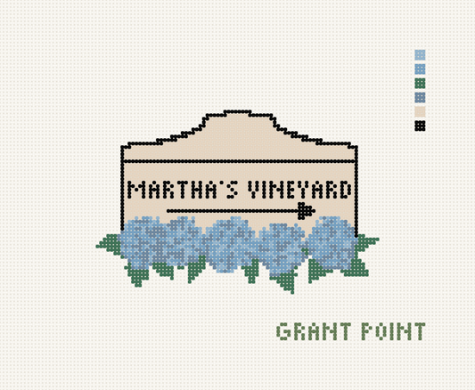 Martha's Vineyard Hydrangea Sign