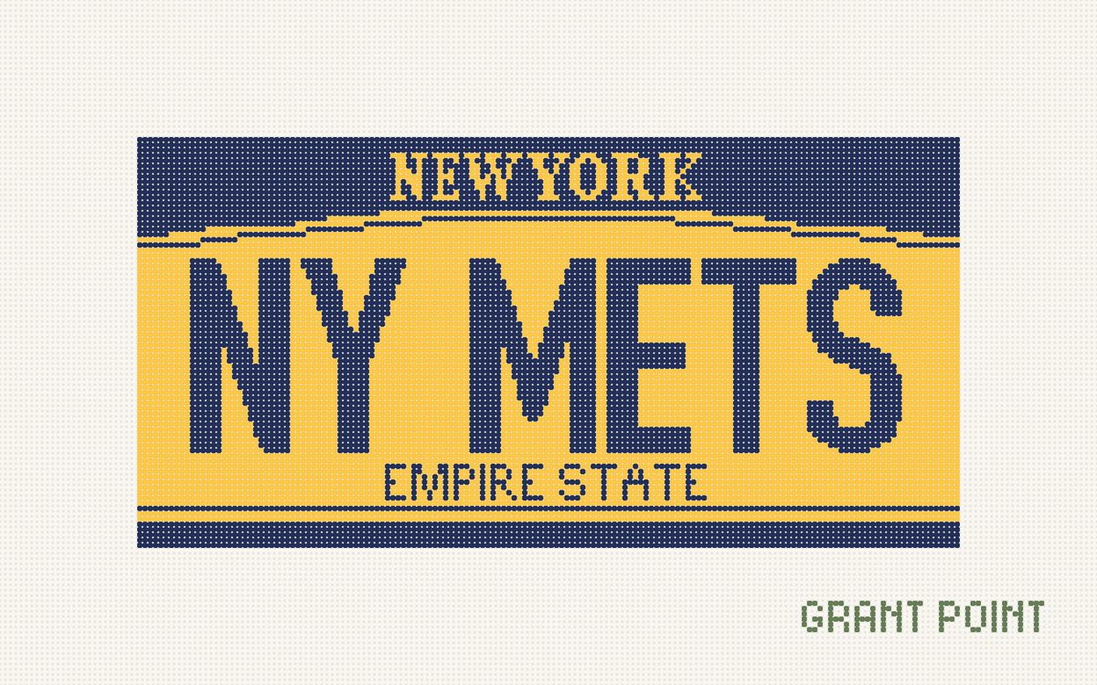 NY Mets License Plate