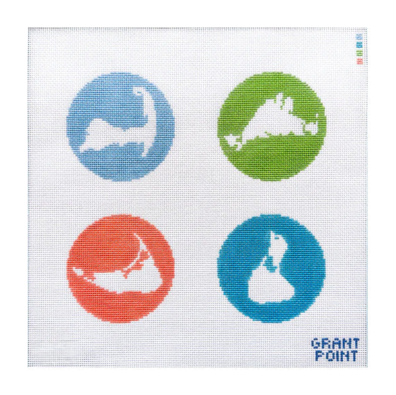 New England Islands Coaster Set