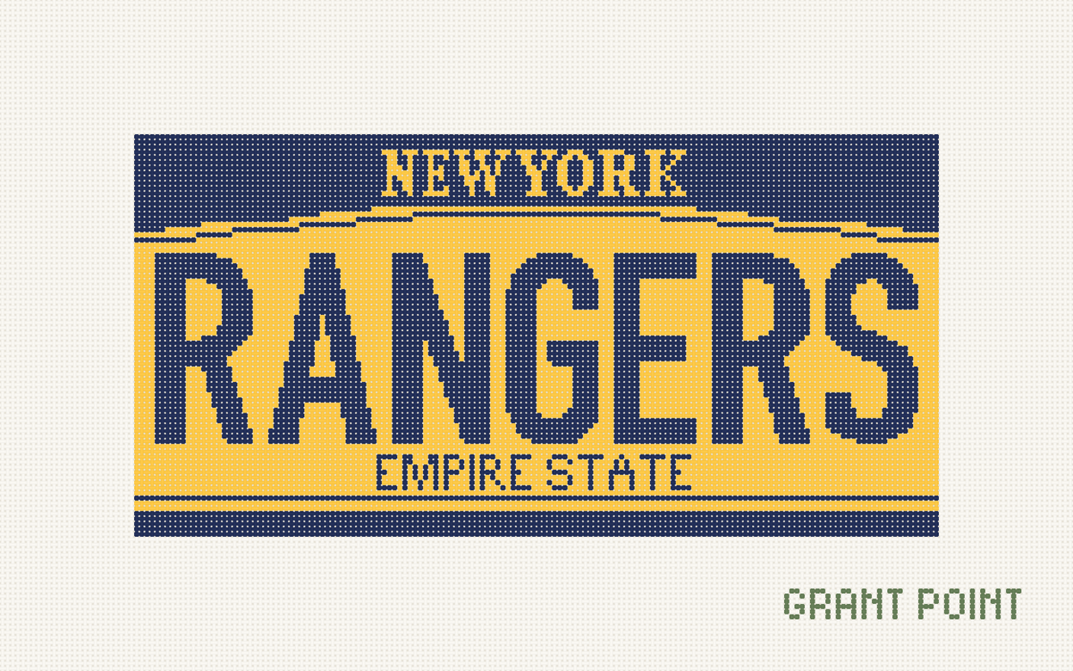 Rangers License Plate
