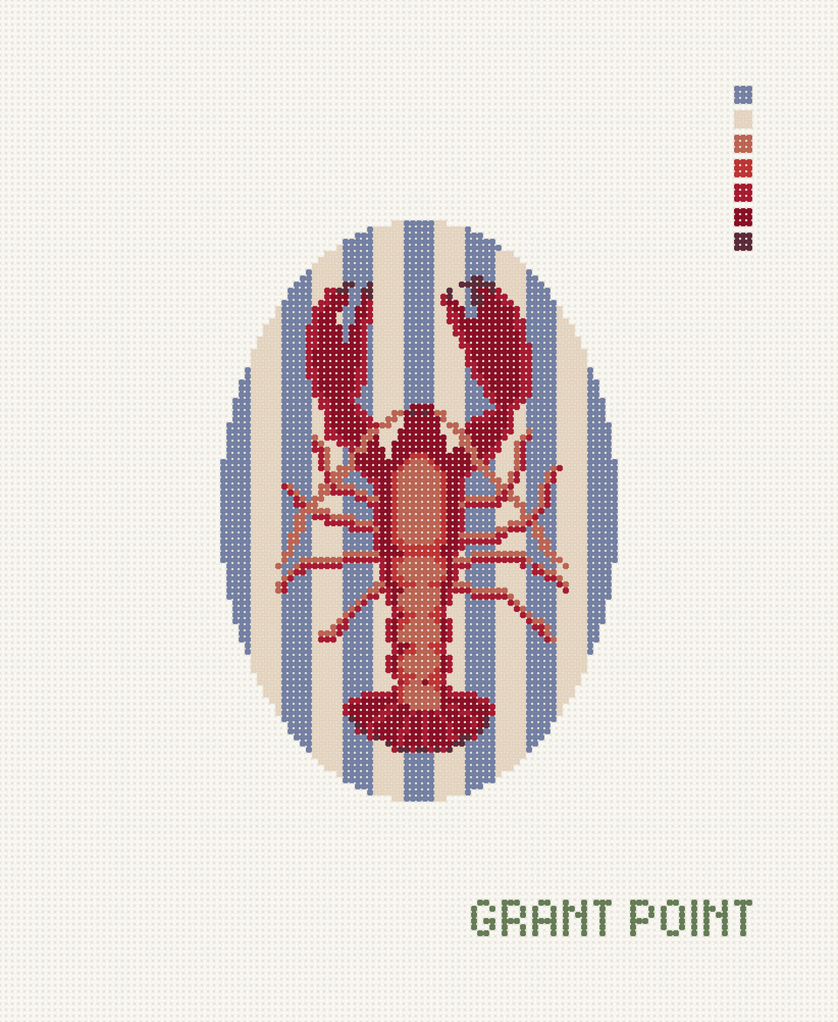 Red Lobster on Stripes