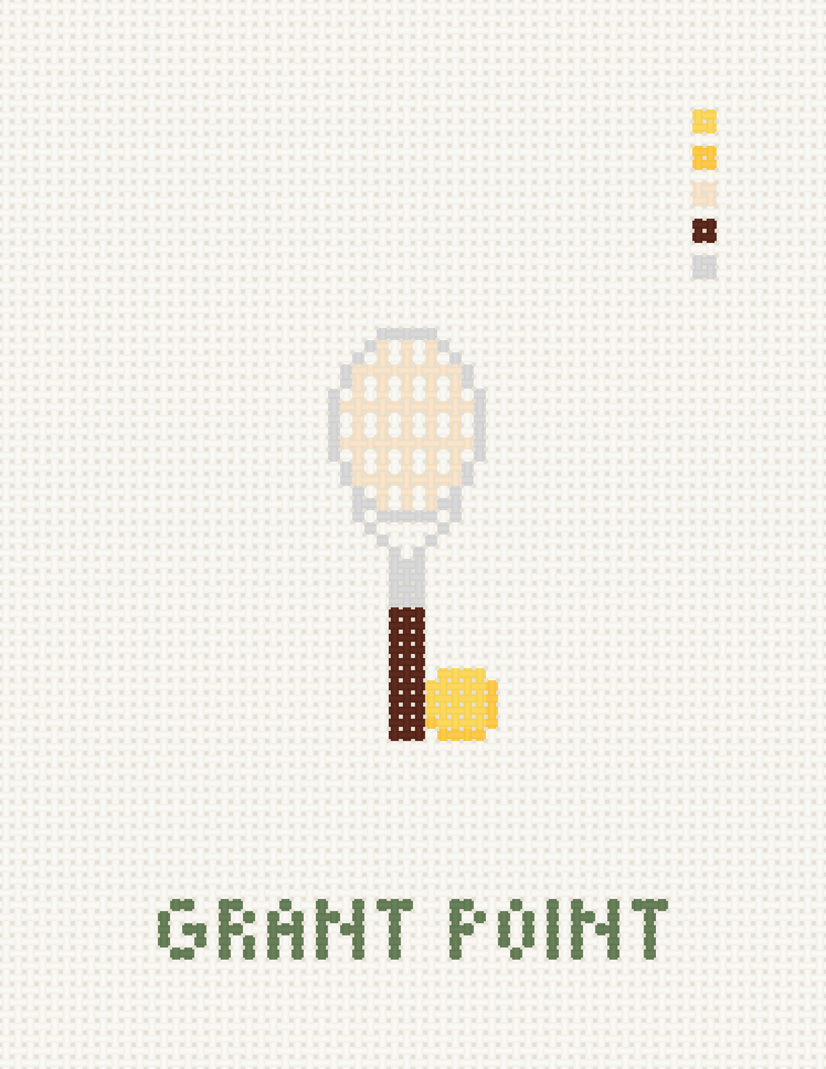 Tennis Racket Bag Charm