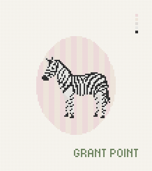 Zebra Striped Oval