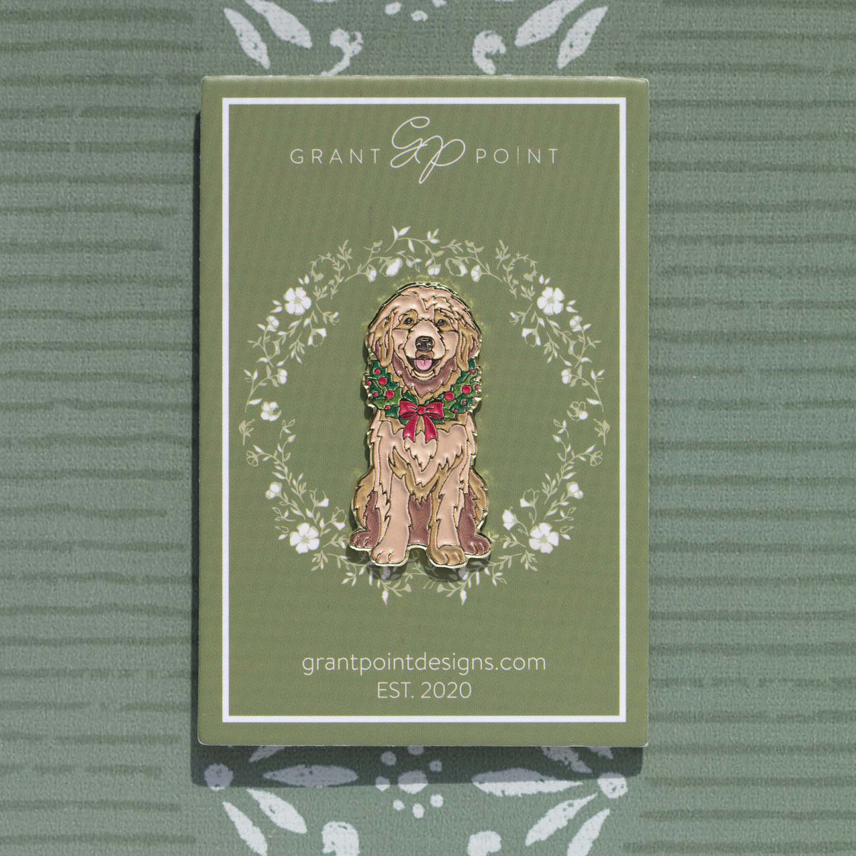 Christmas Doodle Dog Needleminder