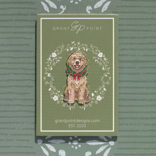 Christmas Doodle Dog Needleminder