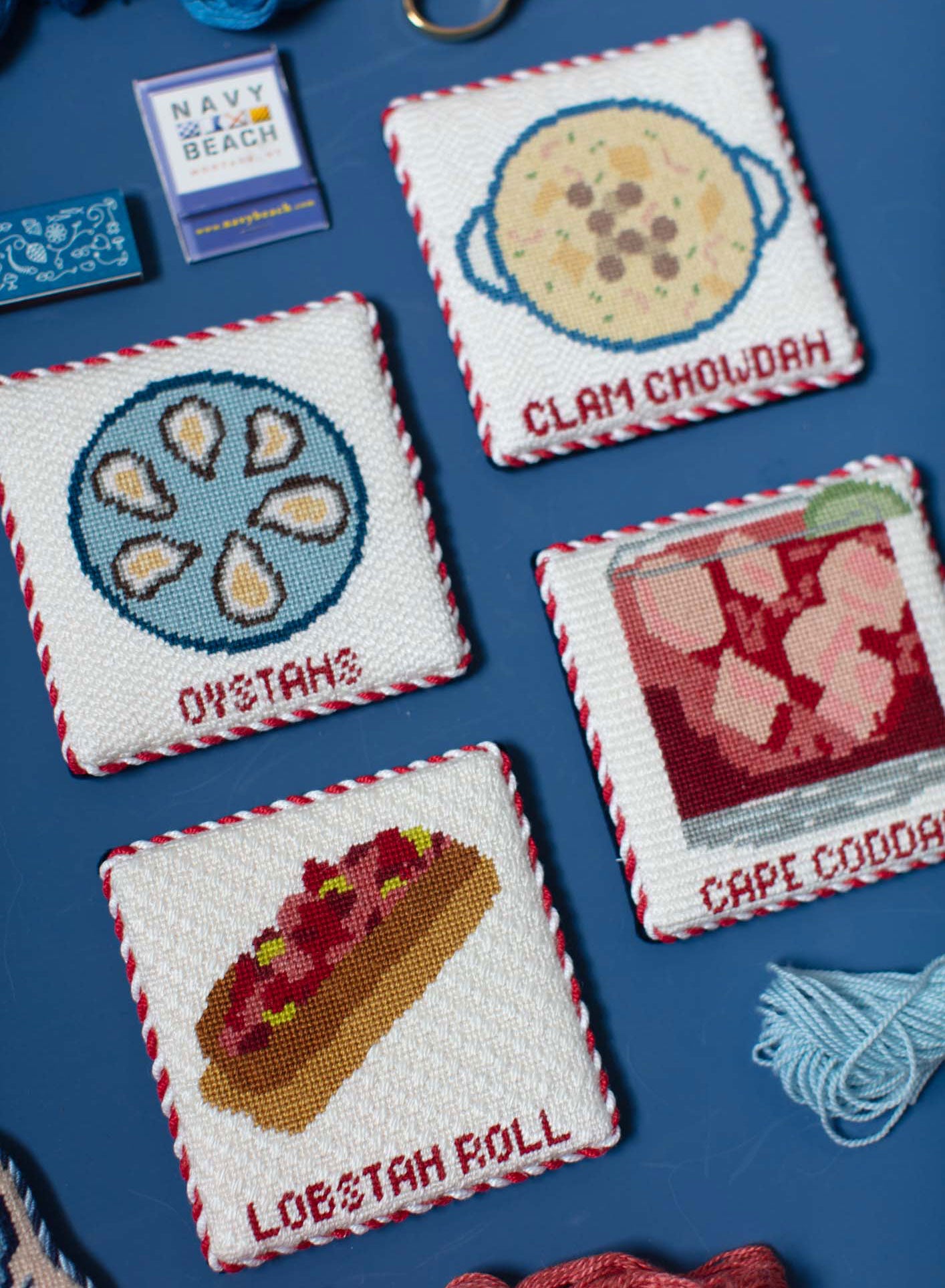 New England Food Coasters