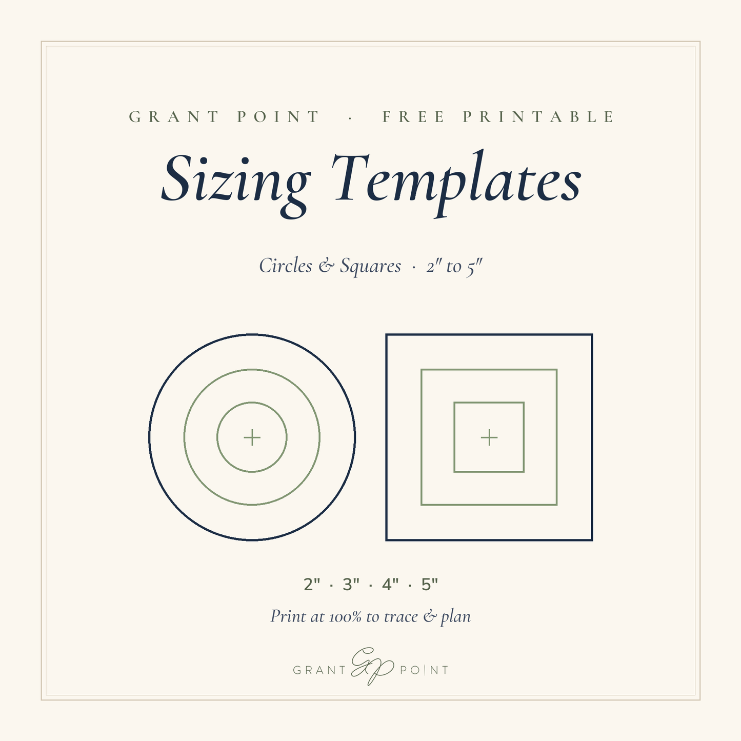 Free Needlepoint Sizing Templates