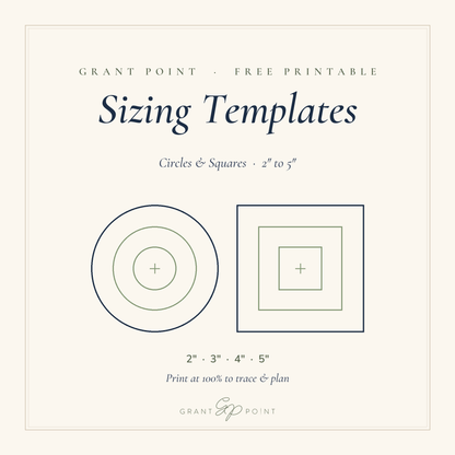 Free Needlepoint Sizing Templates