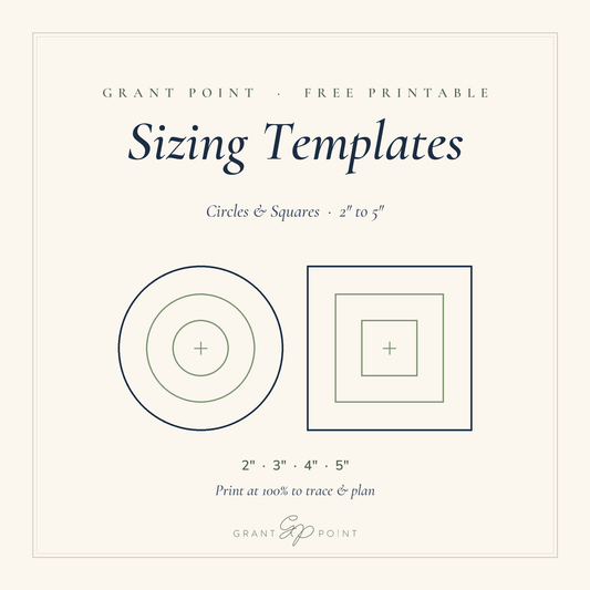 Free Needlepoint Sizing Templates