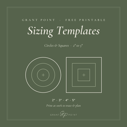 Free Needlepoint Sizing Templates