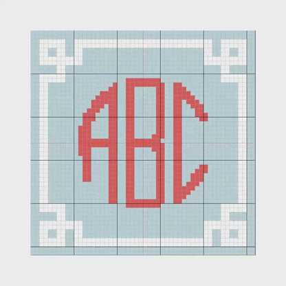 Circle Monogram Alphabet & Charted E-Book