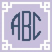 Circle Monogram Alphabet & Charted E-Book