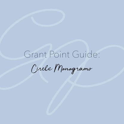 Circle Monogram Alphabet & Charted E-Book