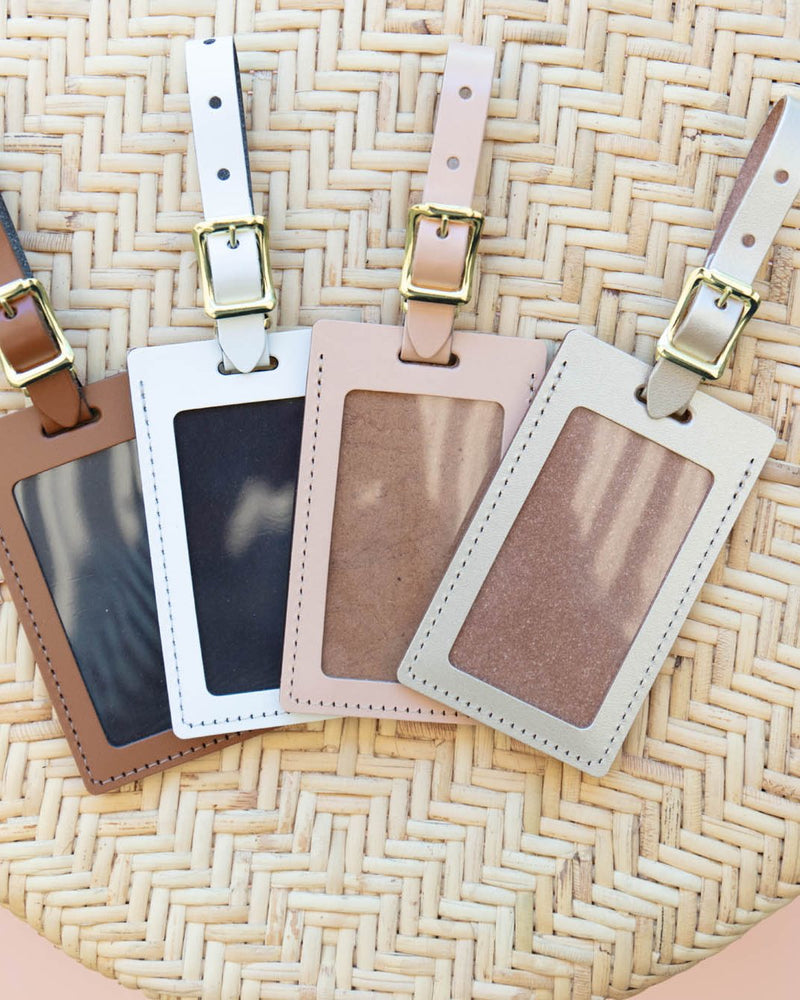 Self-Finishing Luggage Tags