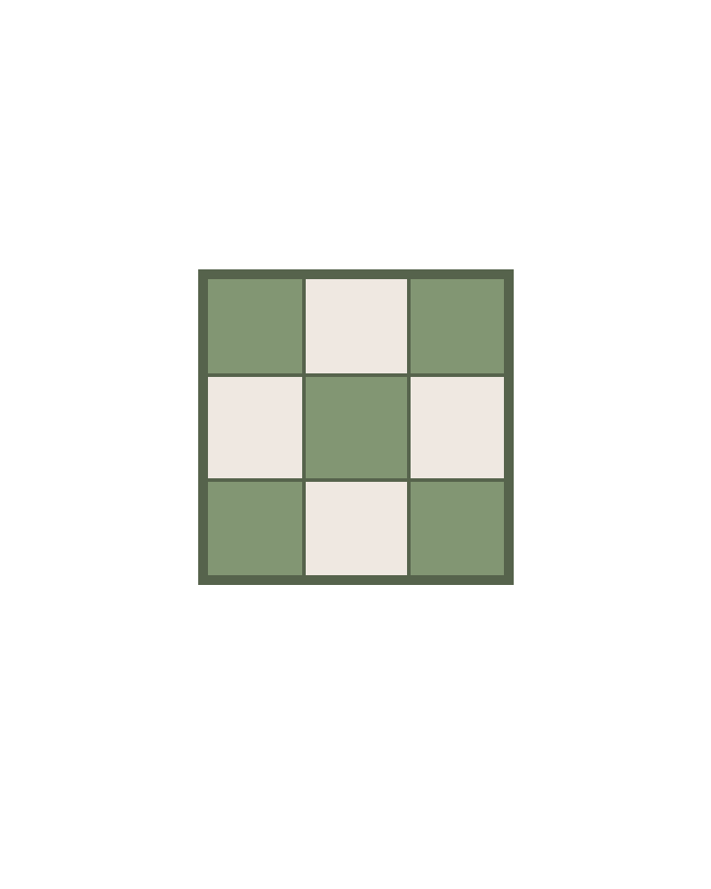 Quilted Square Coaster Chart